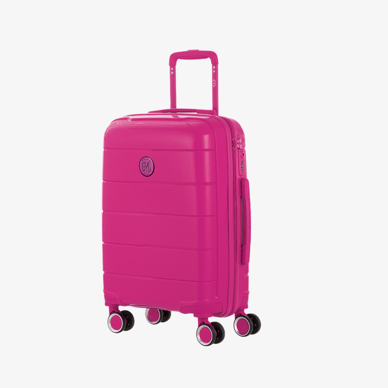 VALISE RIGIDE FUCHSIA CH3 WEEKEND (TAILLE S)