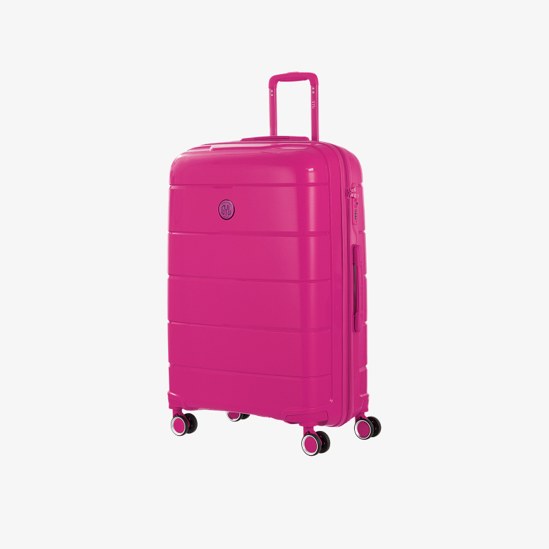 VALISE RIGIDE FUSHIA CH3 GRANDE (TAILLE L)
