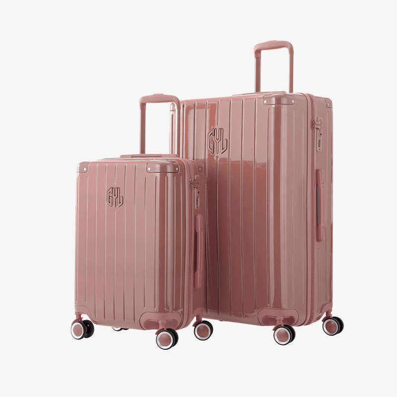 SET DE 2: VALISES RIGIDES PINK GOLD FE204 (TAILLE S,M)