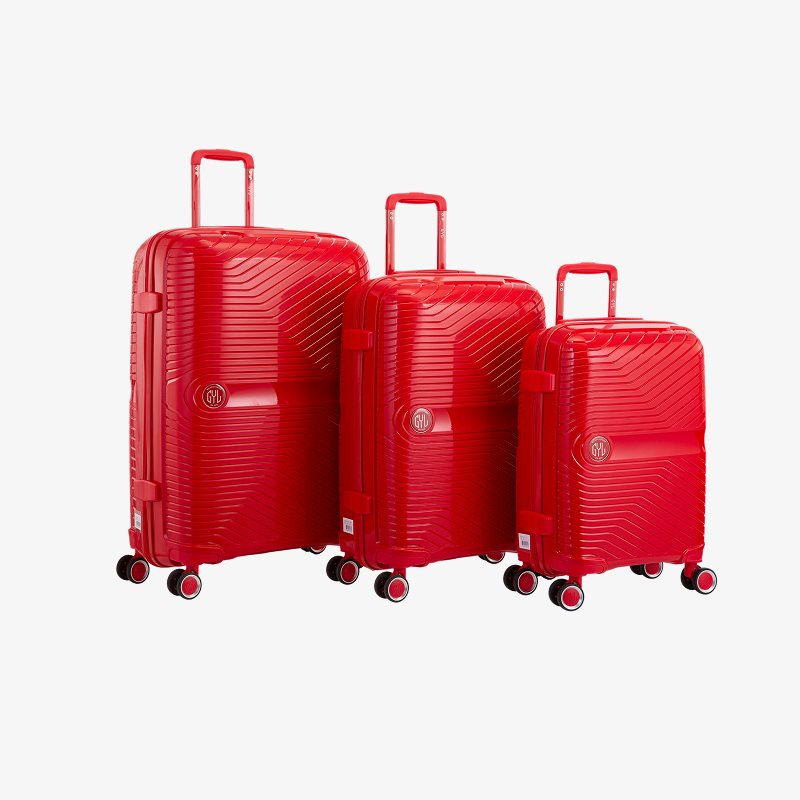 SET DE 3 VALISES RIGIDES Red PP5 (TAILLES S, M, L)