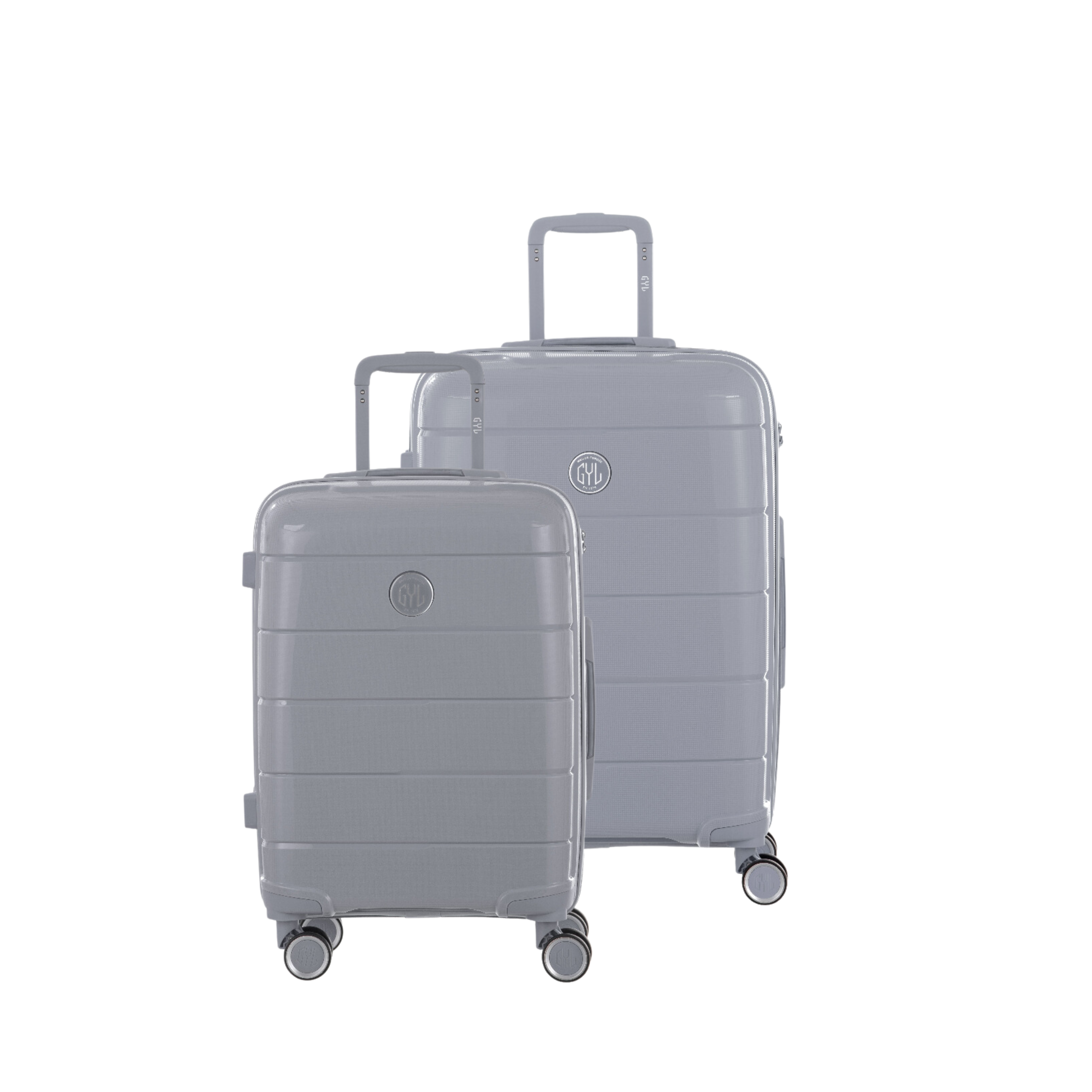 KIT DE 2 SOLO : VALISES RIGIDES SILVER CH3(TAILLE M,L)