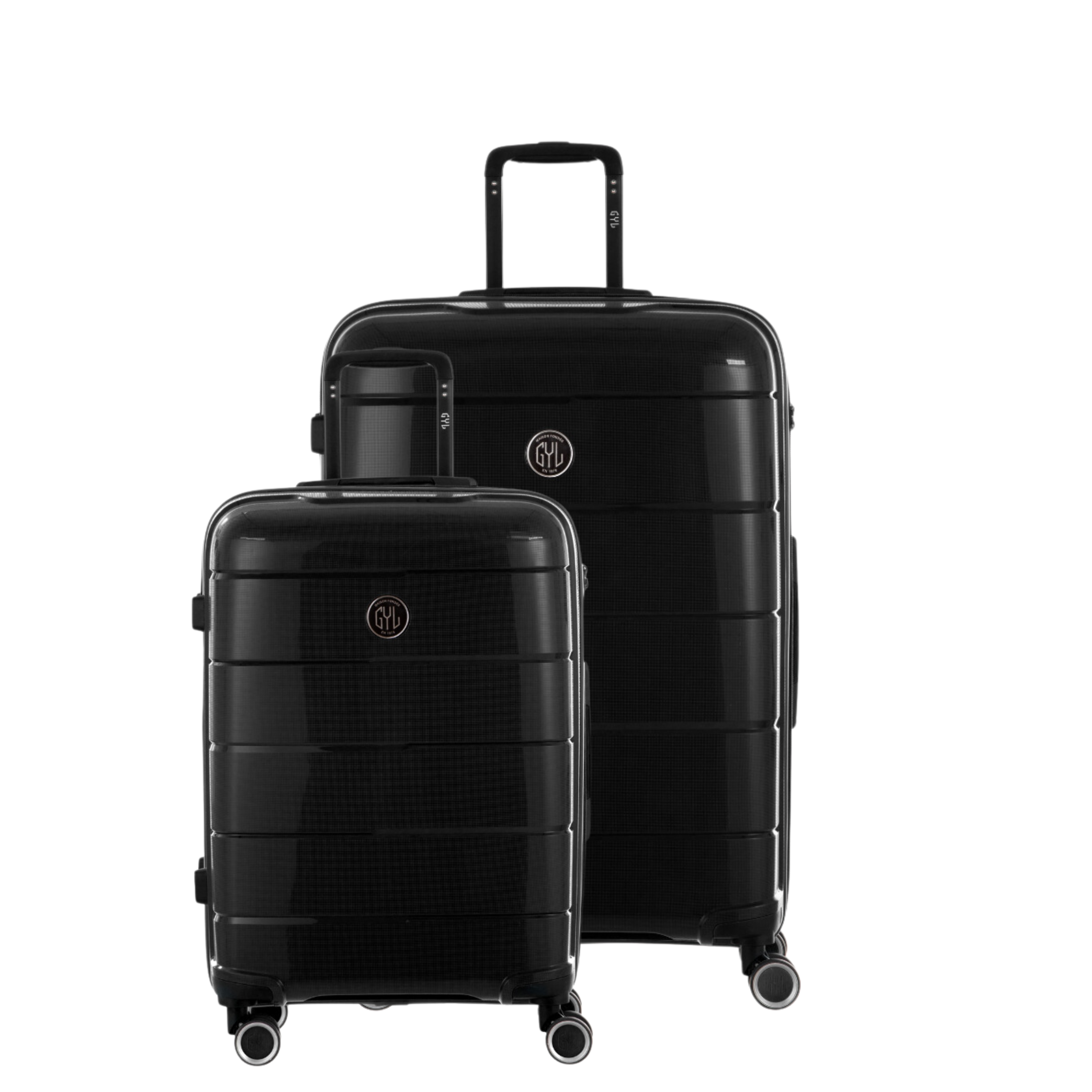 KIT DE 2 SOLO : VALISES RIGIDES BLACK CH3(TAILLE M,L)