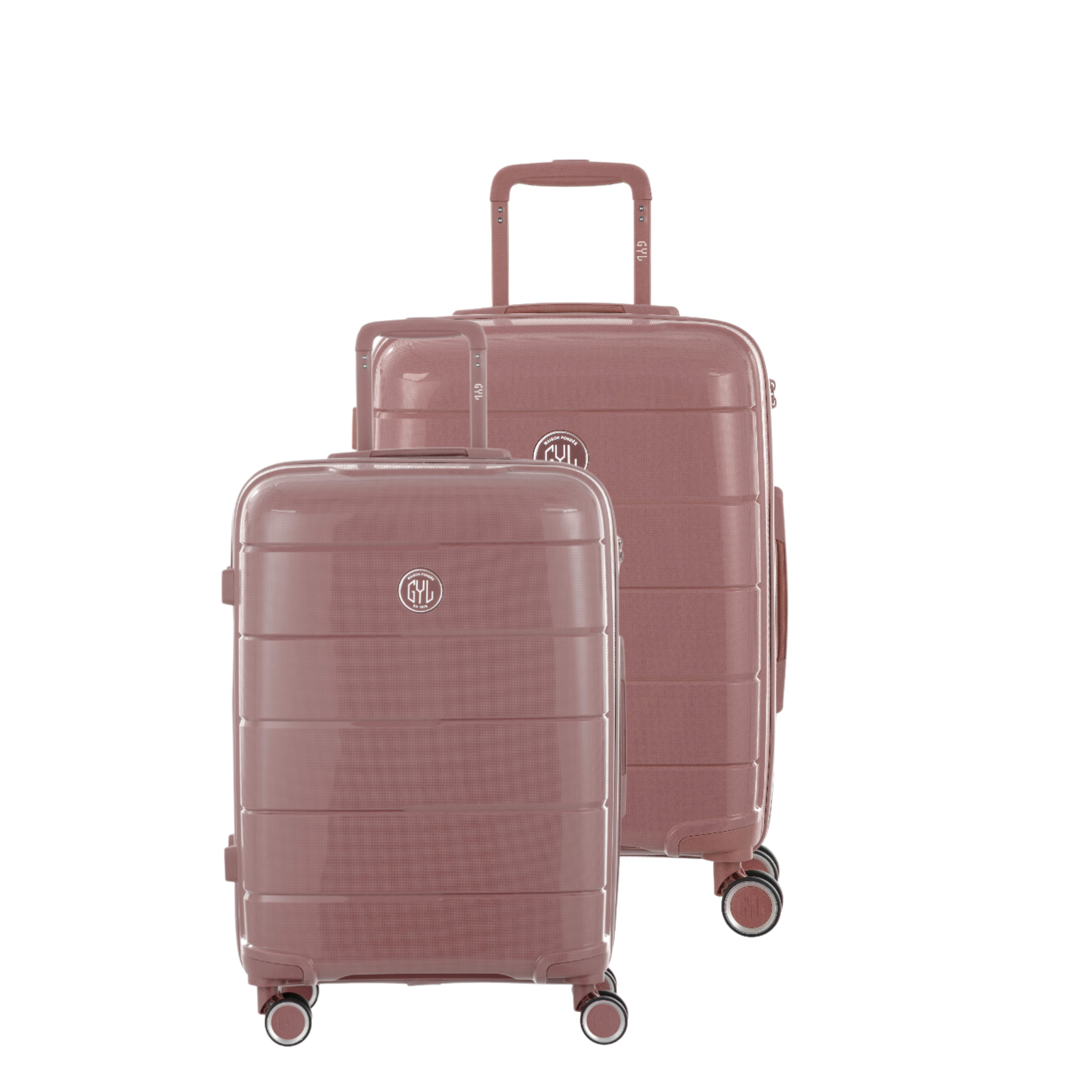 KIT DE 2 SOLO : VALISES RIGIDES PINK GOLD CH3(TAILLE M,L)