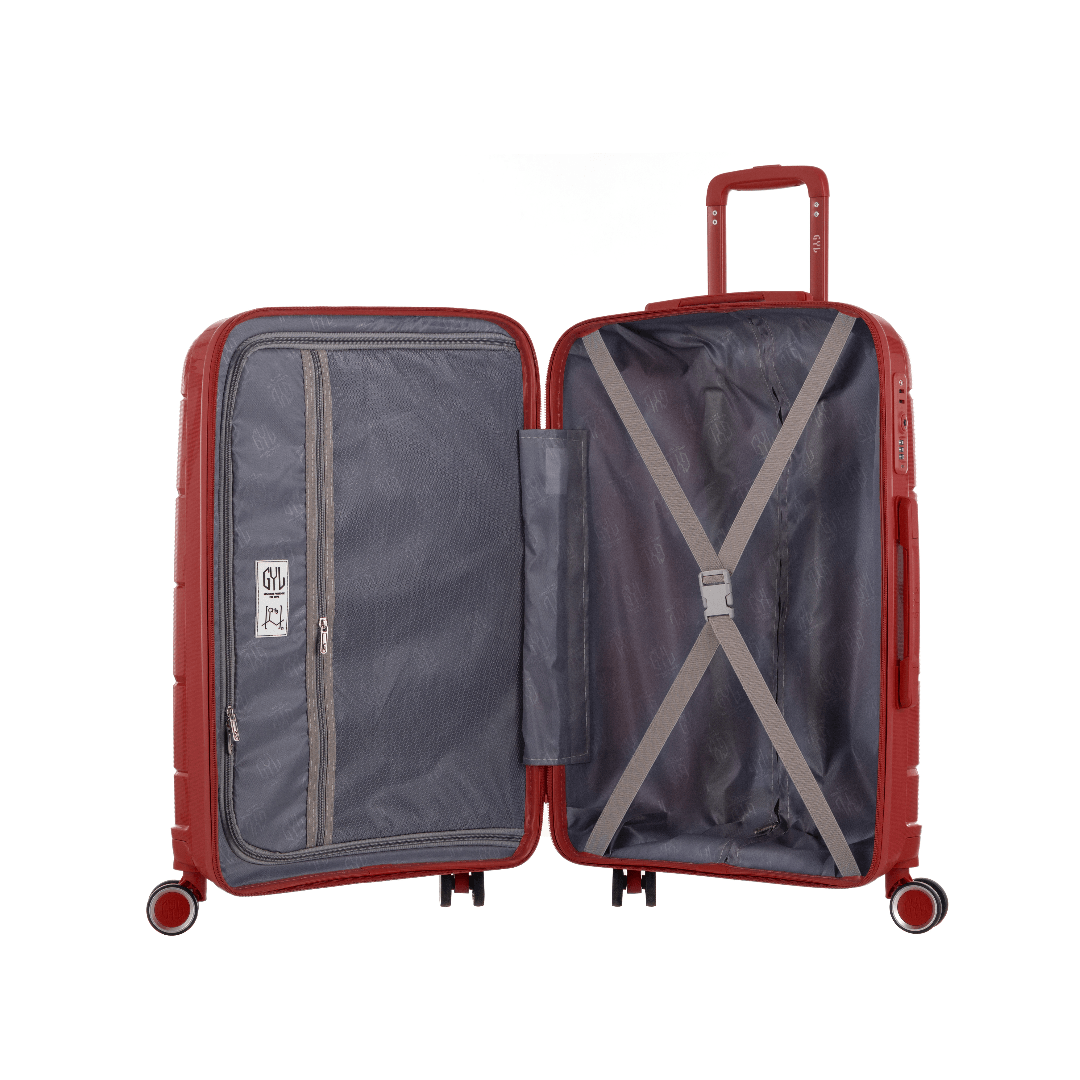 VALISE RIGIDE DARK RED CH3 CABINE (TAILLE S)