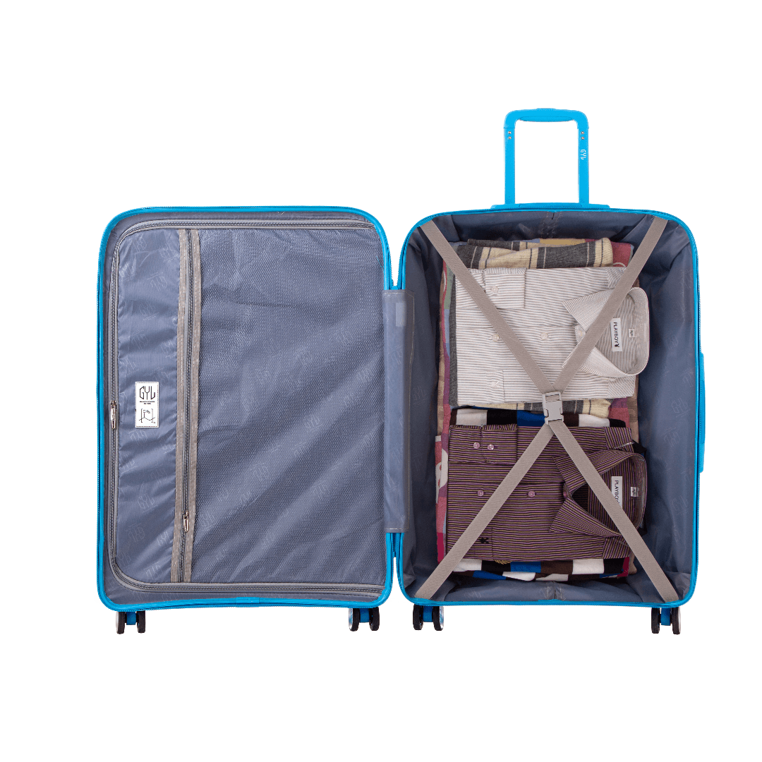 VALISE RIGIDE BLUE LIGHT CH3 CABINE (TAILLE S)