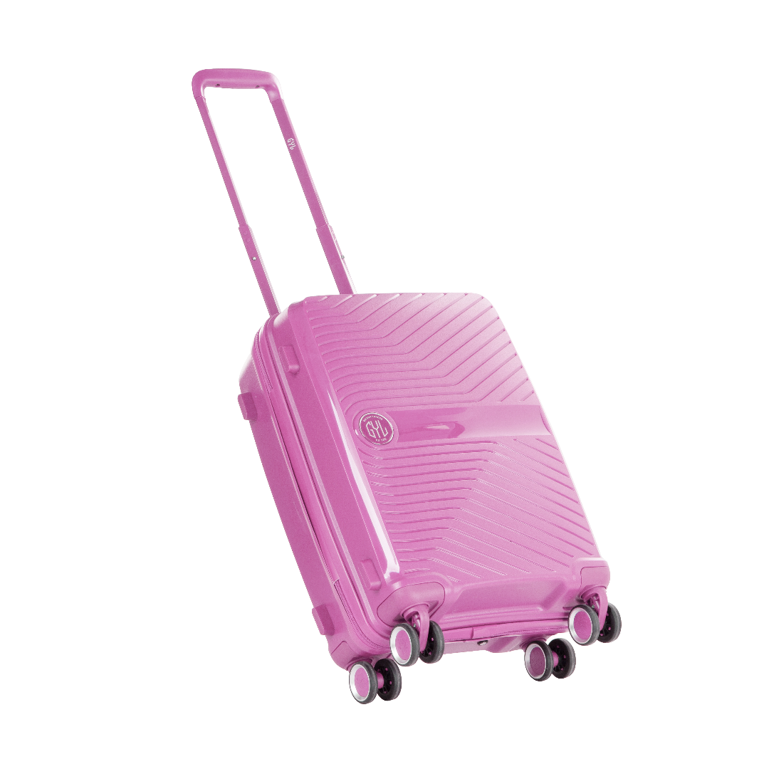 Grossiste valise rose Paris x3 (40L - 65L - 100L)