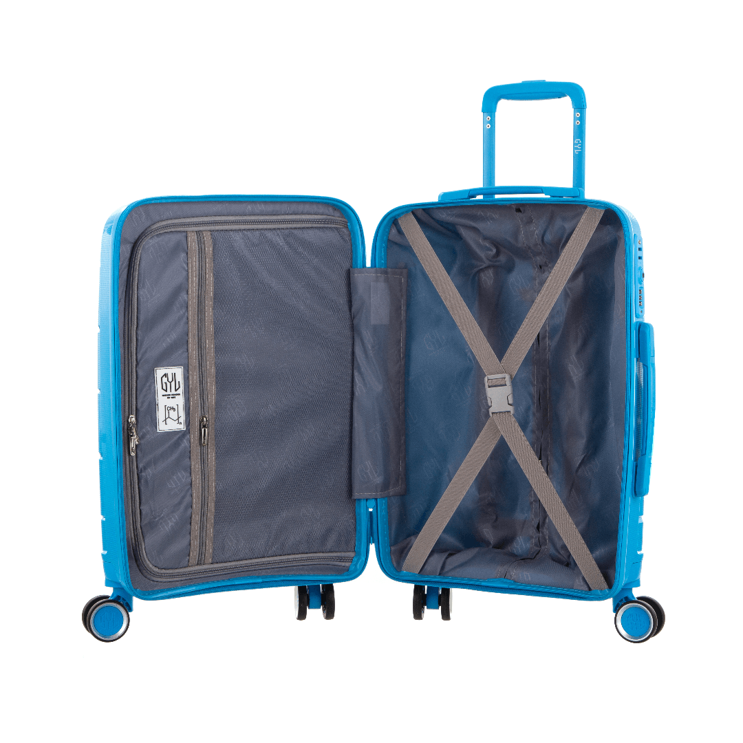 VALISE RIGIDE BLUE LIGHT CH3 CABINE (TAILLE S)