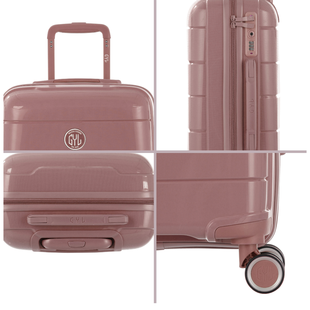 VALISE RIGIDE PINK GOLD CH3 CABINE (TAILLE S)