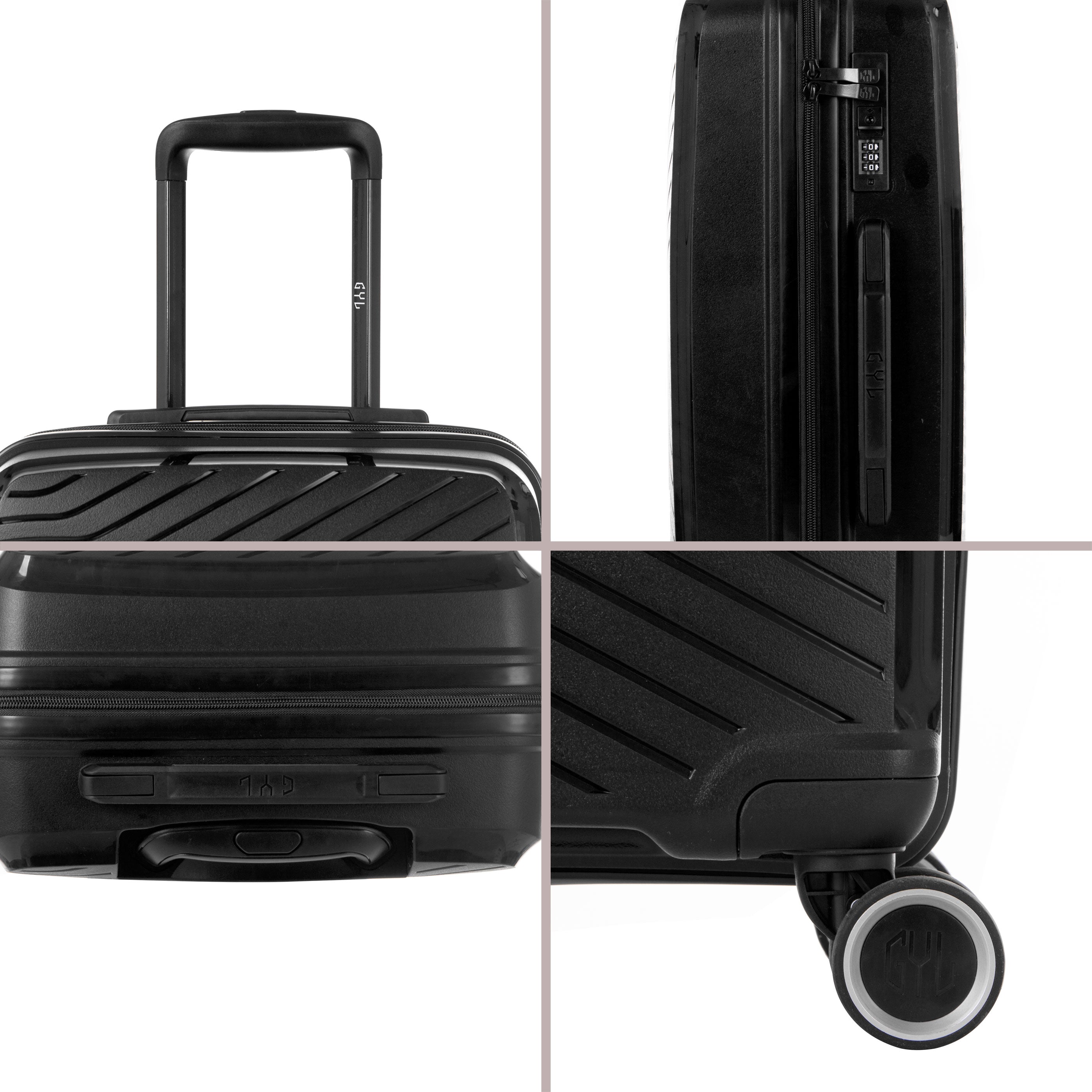 SET DE 3 VALISES RIGIDES Black PP5 (TAILLES S, M, L)