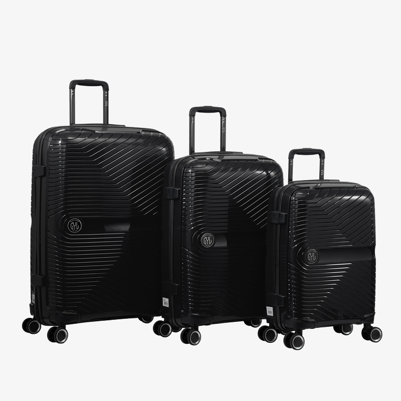 SET DE 3 VALISES RIGIDES Black PP5 (TAILLES S, M, L)