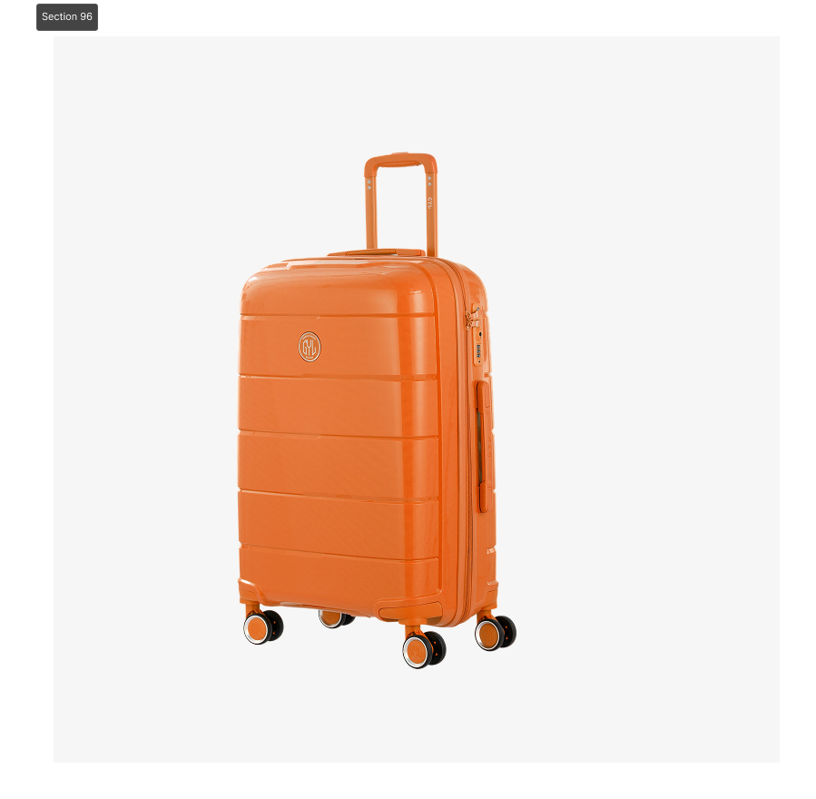 VALISE RIGIDE ORANGE CH3 SEMAINE (TAILLE M)