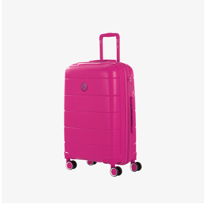 VALISE RIGIDE FUSHIA CH3 SEMAINE (TAILLE M)