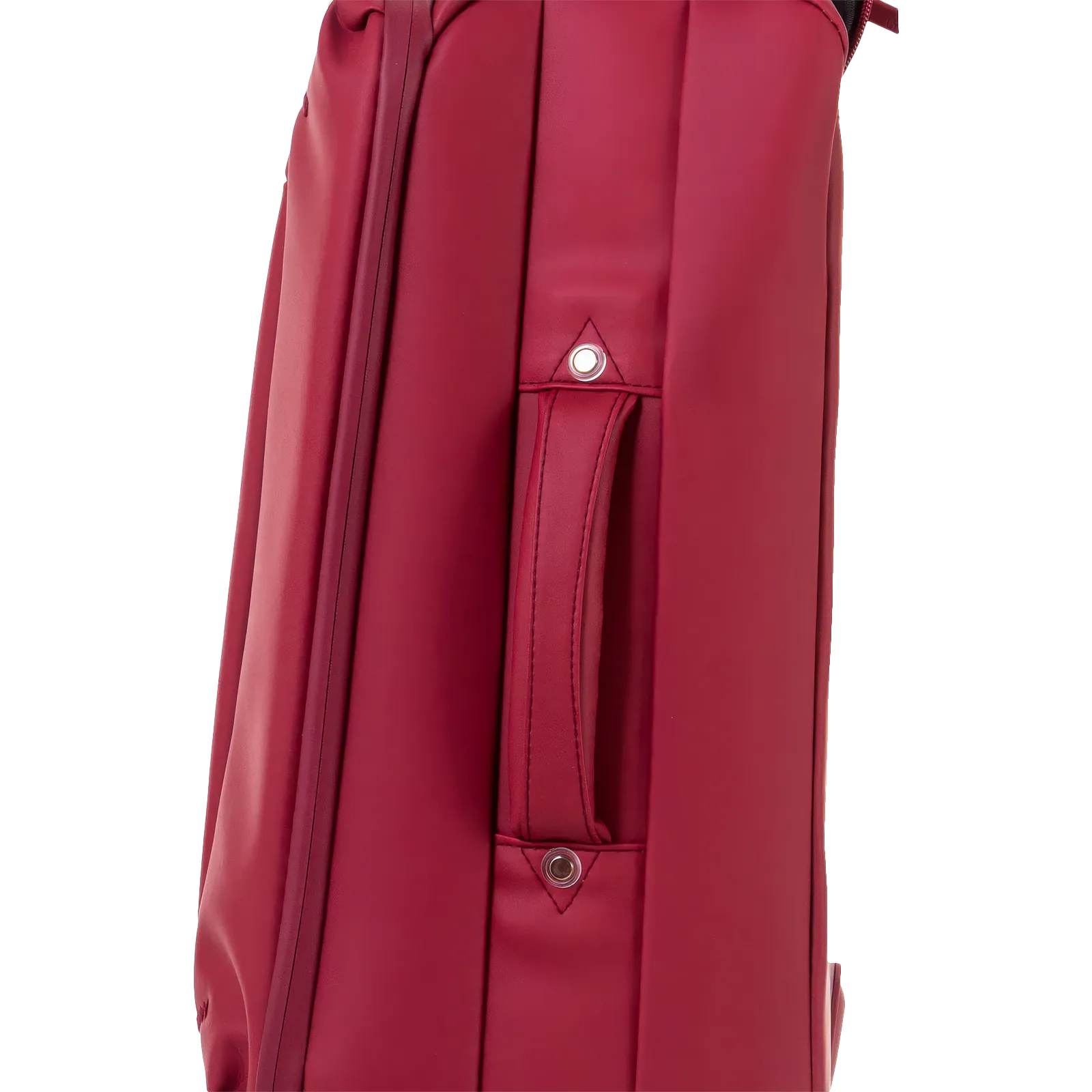 Valise souple Évasion coloris rouge foncé détail poignée latérale de portage
