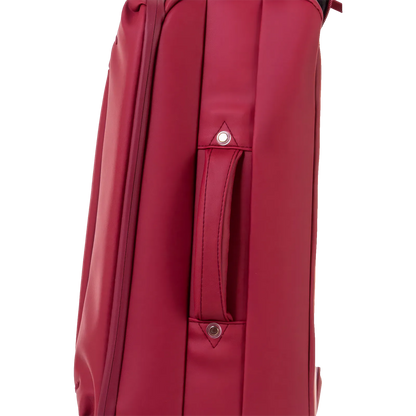 Valise souple Évasion coloris rouge foncé détail poignée latérale de portage