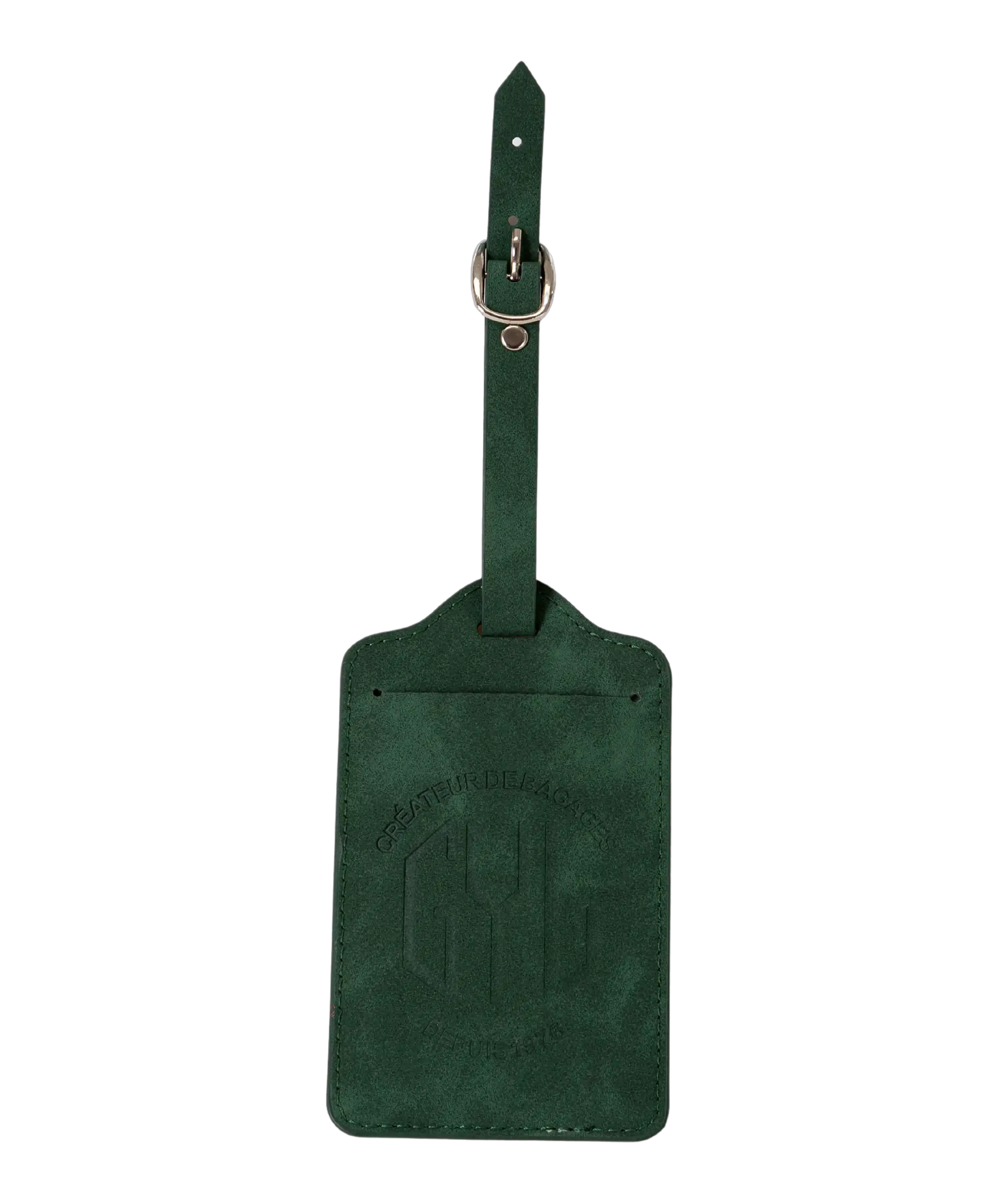 Etiquette a bagages GYL sapin vue face logo fond transparent