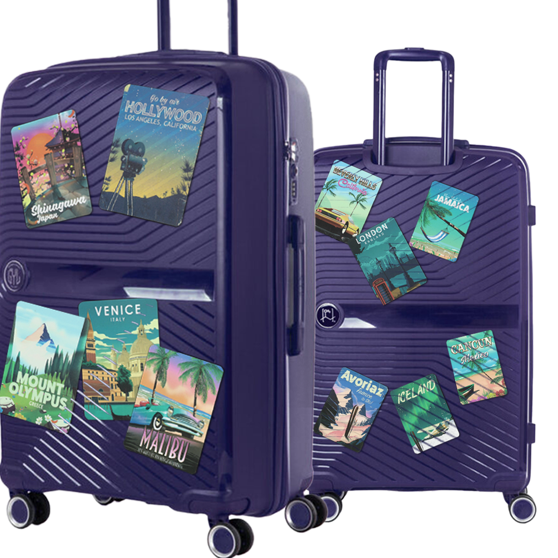 Lot de 4 étiquettes de bagage en cuir synthétique avec protection brise-vue - Pour voyage d'affaires, couple, mariage, cadeau de voyage Lot de 4 étiquettes de bagage en cuir synthétique avec protection brise-vue - Pour voyage d'affaires, couple, mariage, cadeau de voyage