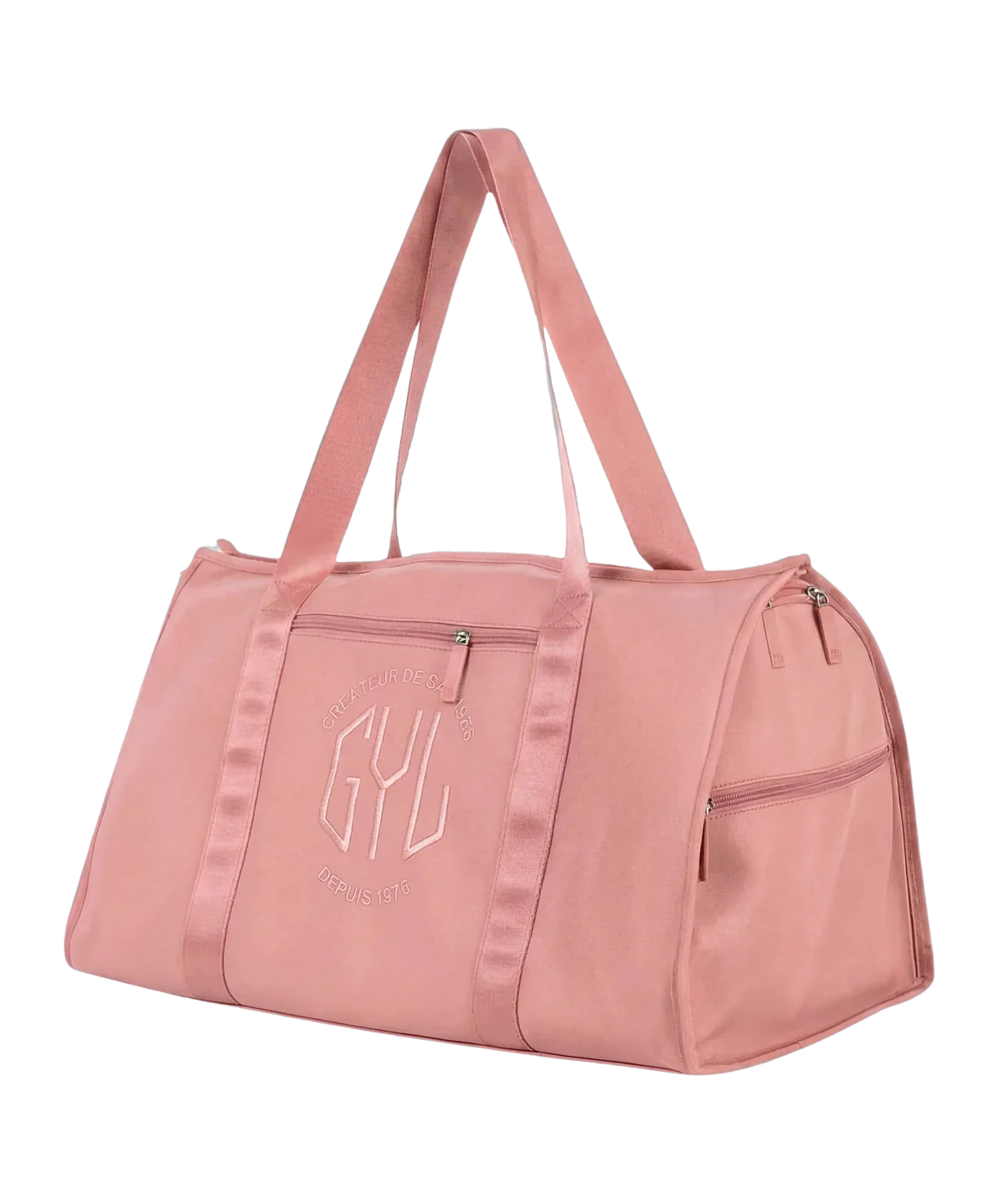 Sac week-end pliant GYL 55 cm coloris Or rose, vue trois quarts
