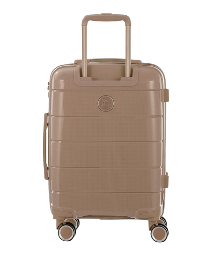 Valise cabine Citadine GYL champagne vue de dos avec trolley deploye