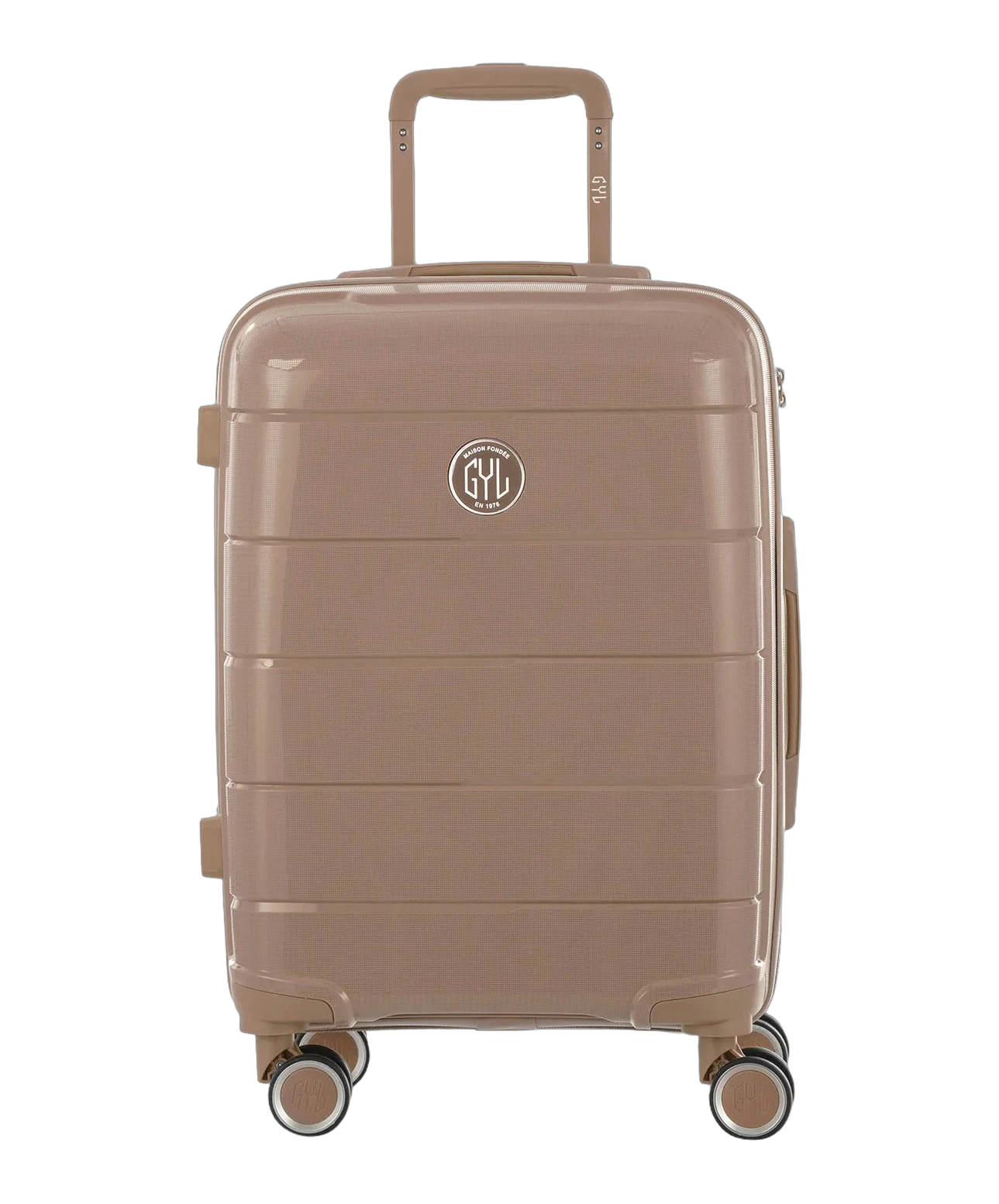 Valise cabine Citadine GYL champagne vue de face avec logo