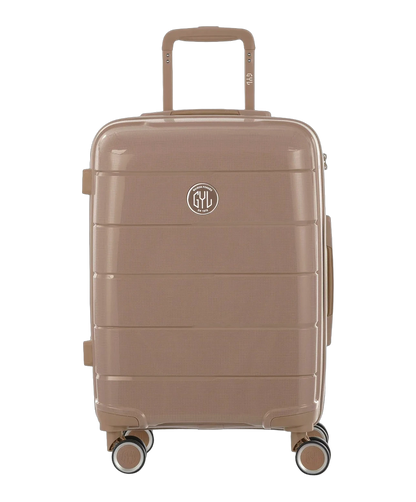 Valise cabine Citadine GYL champagne vue de face avec logo