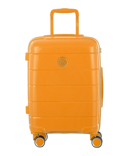 Valise cabine Citadine GYL jaune fonce vue de face avec logo
