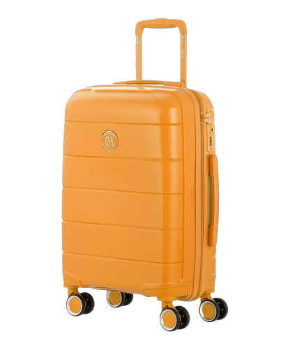Valise cabine Citadine GYL jaune fonce vue trois quarts