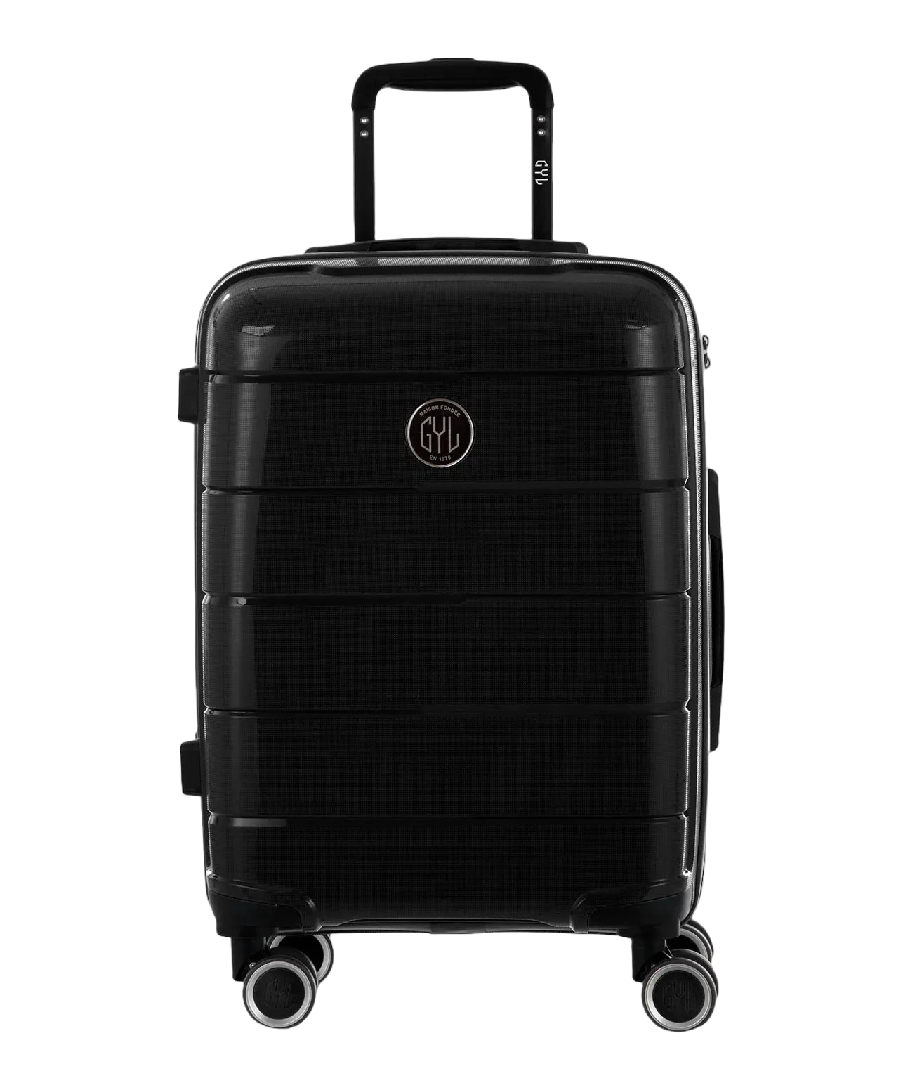 Valise cabine Citadine GYL noir vue de face avec logo