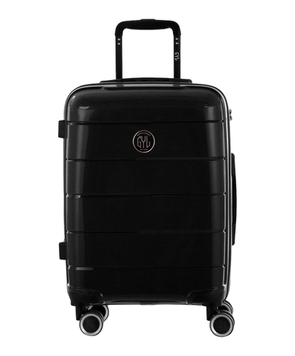 Valise cabine Citadine GYL noir vue de face avec logo