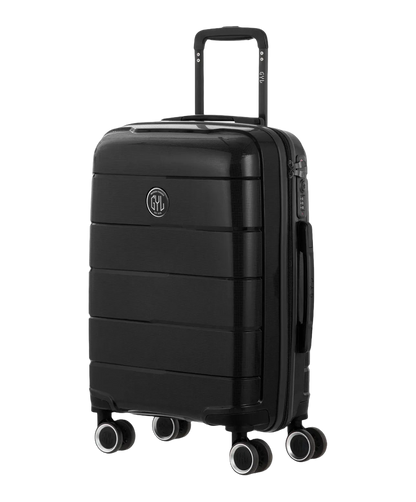 Valise cabine Citadine GYL noir vue trois quarts