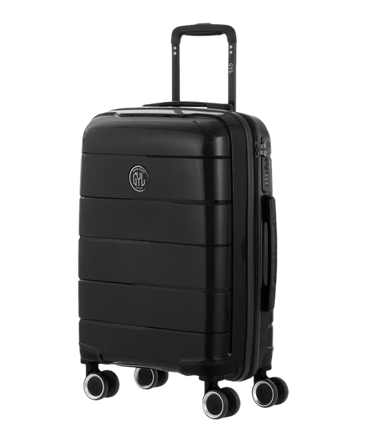 Valise cabine Citadine GYL noir vue trois quarts