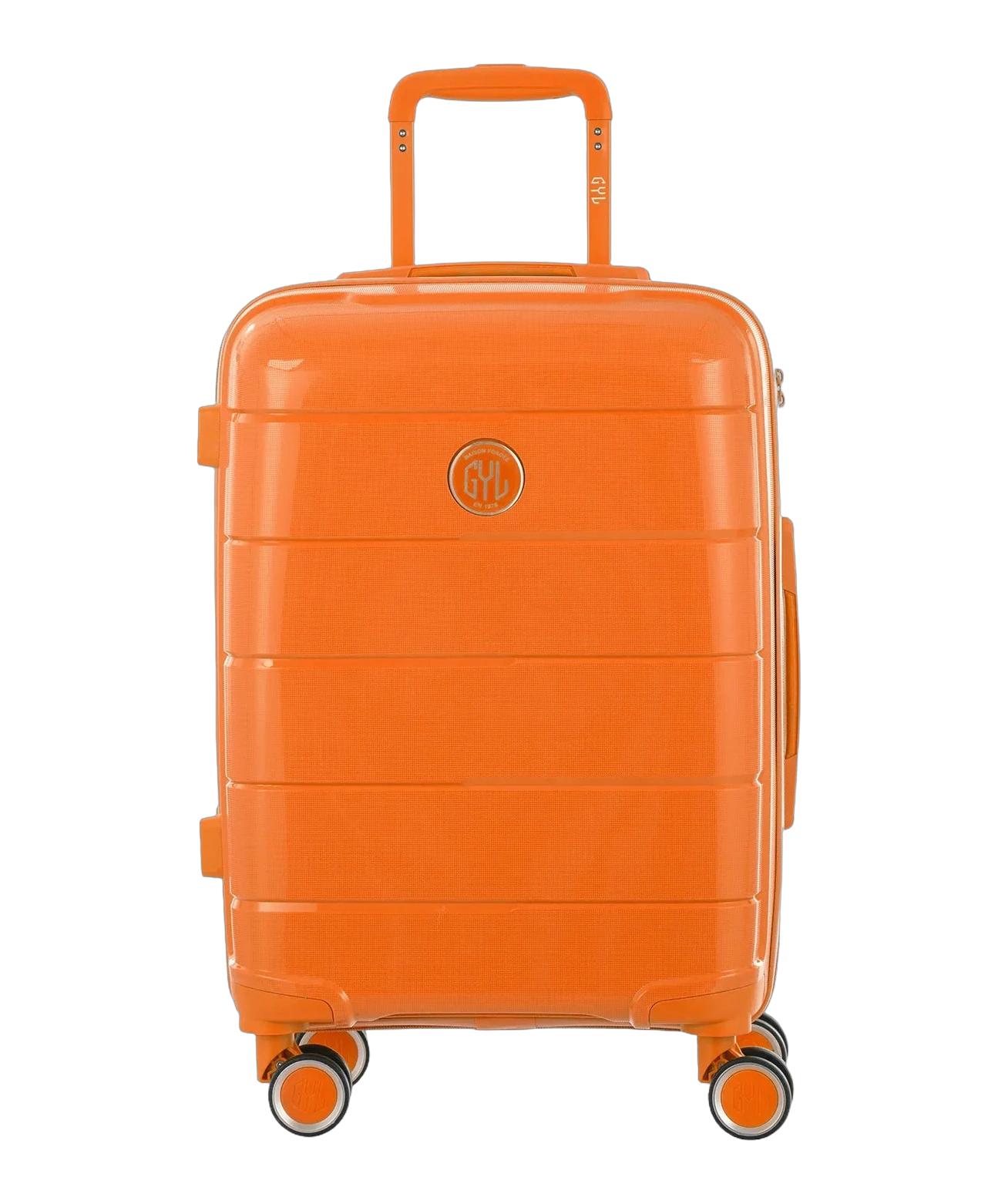Valise cabine Citadine GYL orange vue de face avec logo