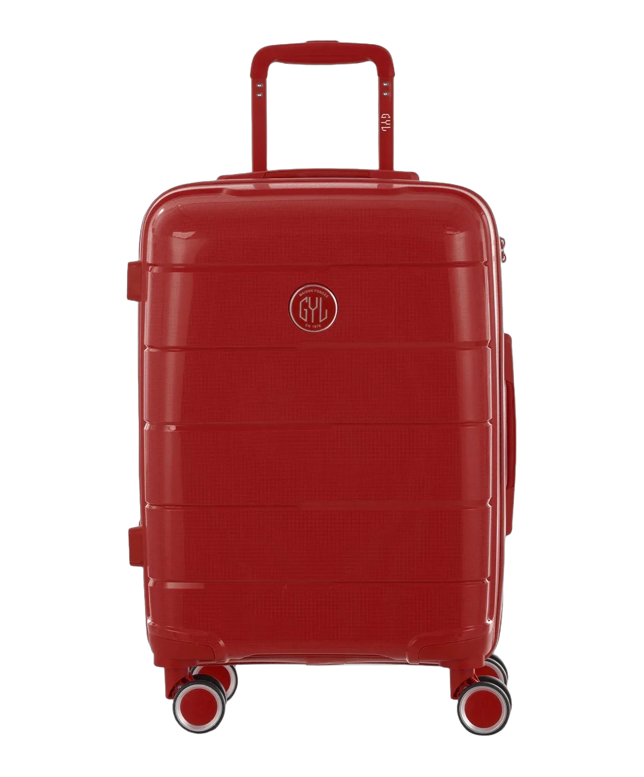 Valise cabine Citadine GYL rouge fonce vue de face avec logo