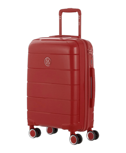 Valise cabine Citadine GYL rouge fonce vue trois quarts