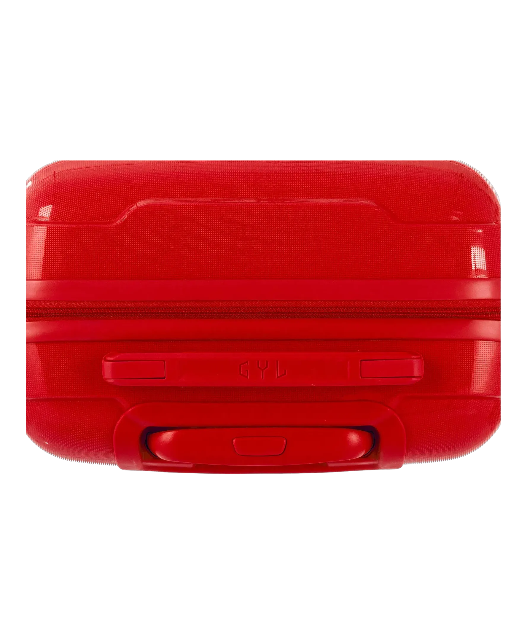 Valise Citadine en polypropylène cabine 55 cm coloris rouge vue de dessus