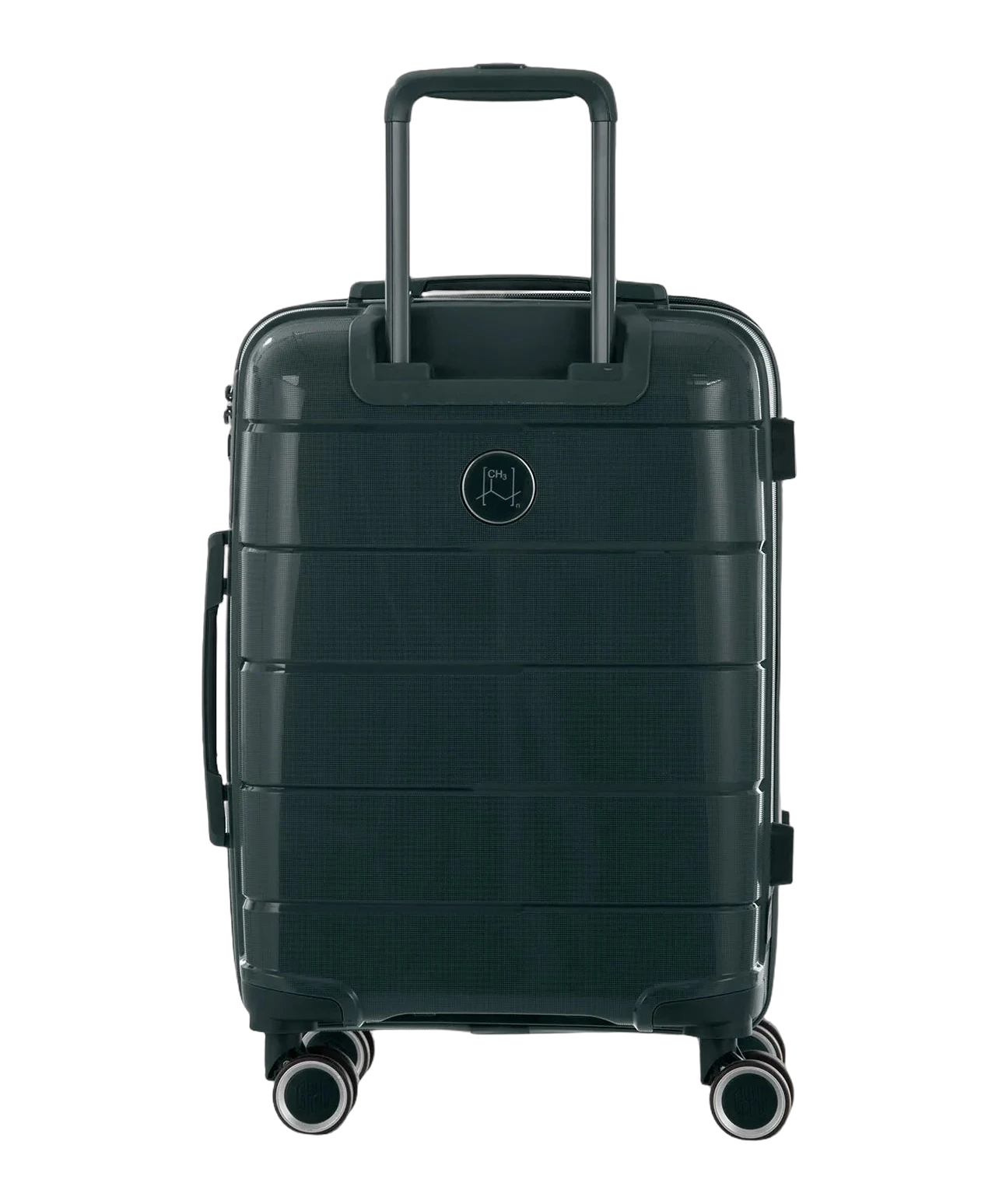 Valise cabine Citadine GYL sapin vue de dos avec trolley deploye