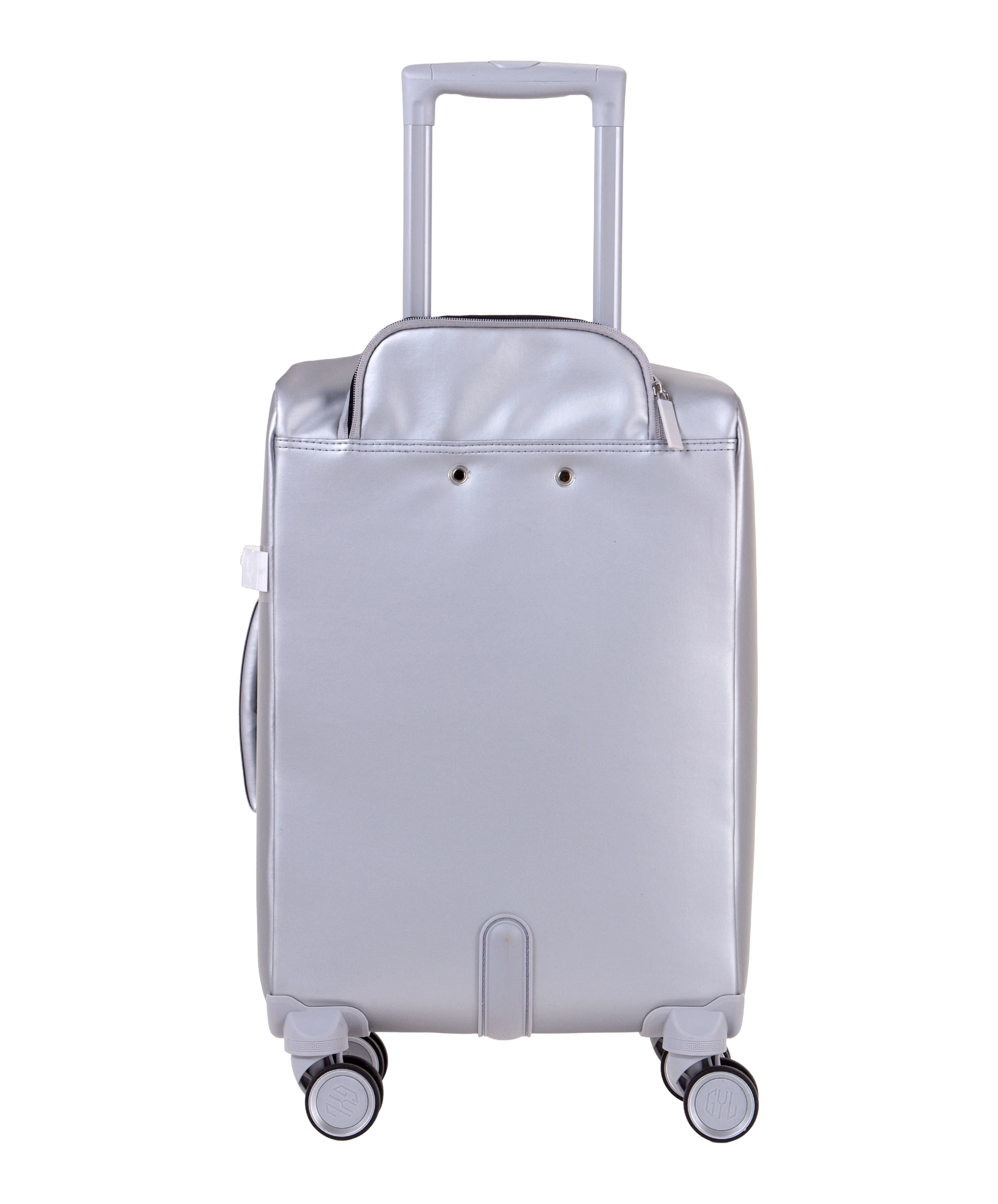 Valise Evasion GYL souple cabine 55 cm coloris argent vue arriere