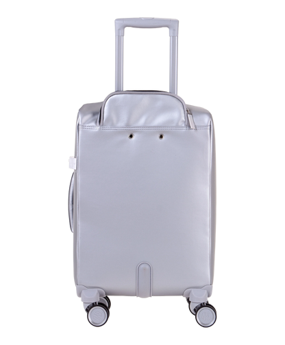 Valise Evasion GYL souple cabine 55 cm coloris argent vue arriere