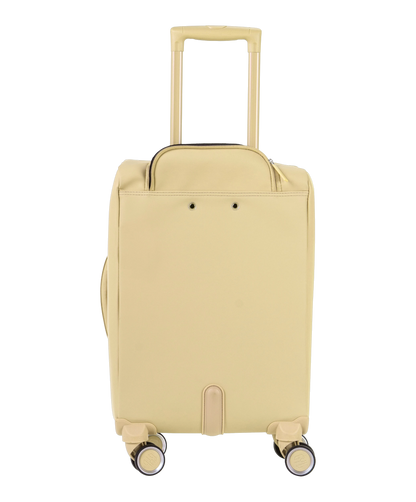 Valise Evasion GYL souple cabine 55 cm coloris champagne vue arriere