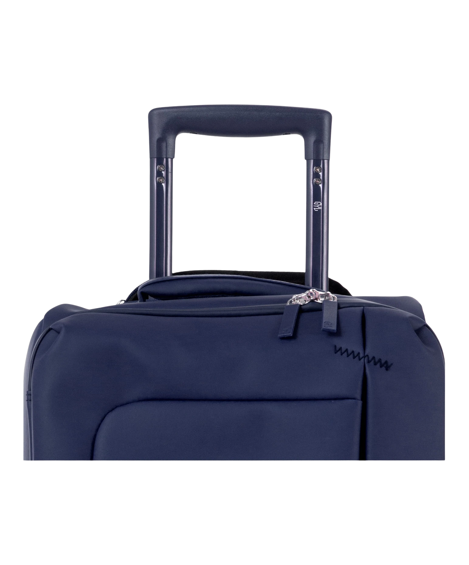 Valise Evasion GYL souple cabine 55 cm coloris marine detail poignee telescopique