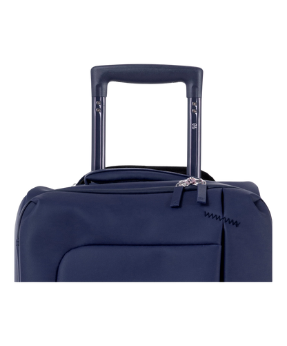 Valise Evasion GYL souple cabine 55 cm coloris marine detail poignee telescopique