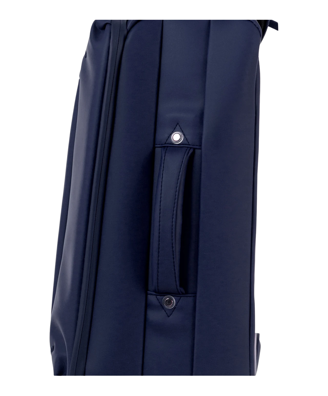 Valise Evasion GYL souple cabine 55 cm coloris marine detail profil lateral avec poignee