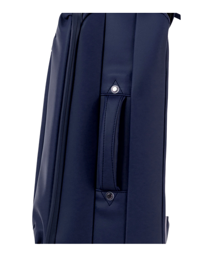 Valise Evasion GYL souple cabine 55 cm coloris marine detail profil lateral avec poignee
