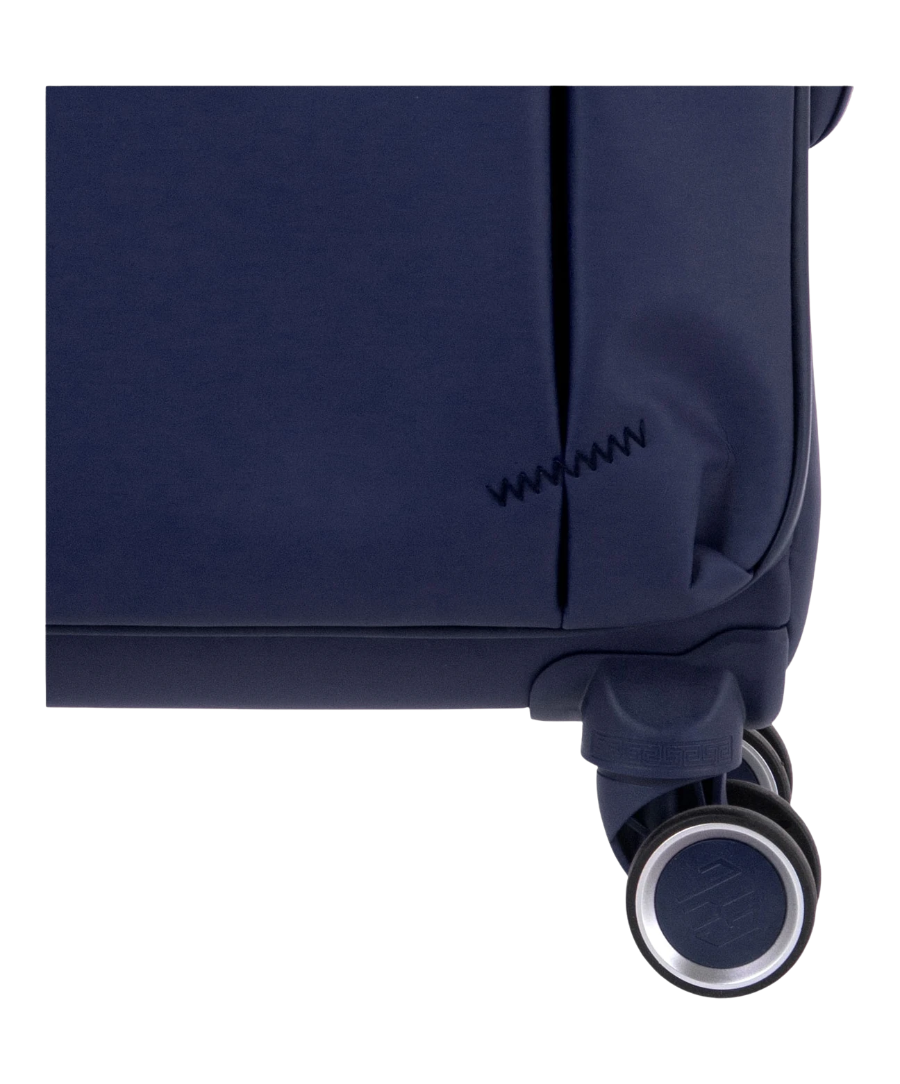 Valise Evasion GYL souple cabine 55 cm coloris marine detail roulette 360 degres