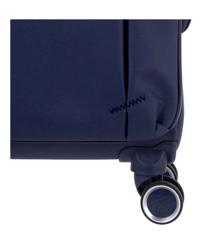 Valise Evasion GYL souple cabine 55 cm coloris marine detail roulette 360 degres
