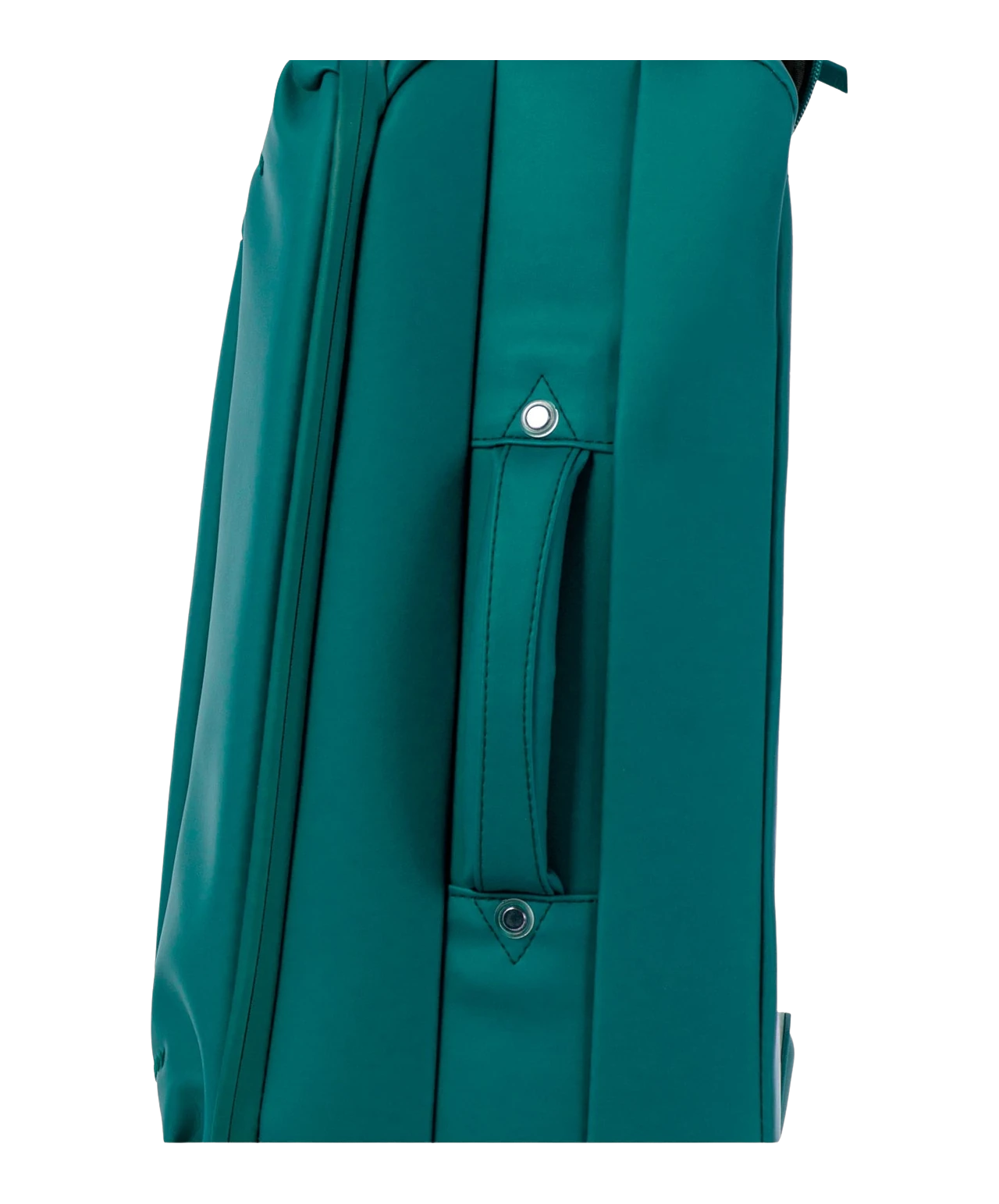 Valise Evasion GYL souple cabine 55 cm coloris sapin detail profil lateral avec poignee