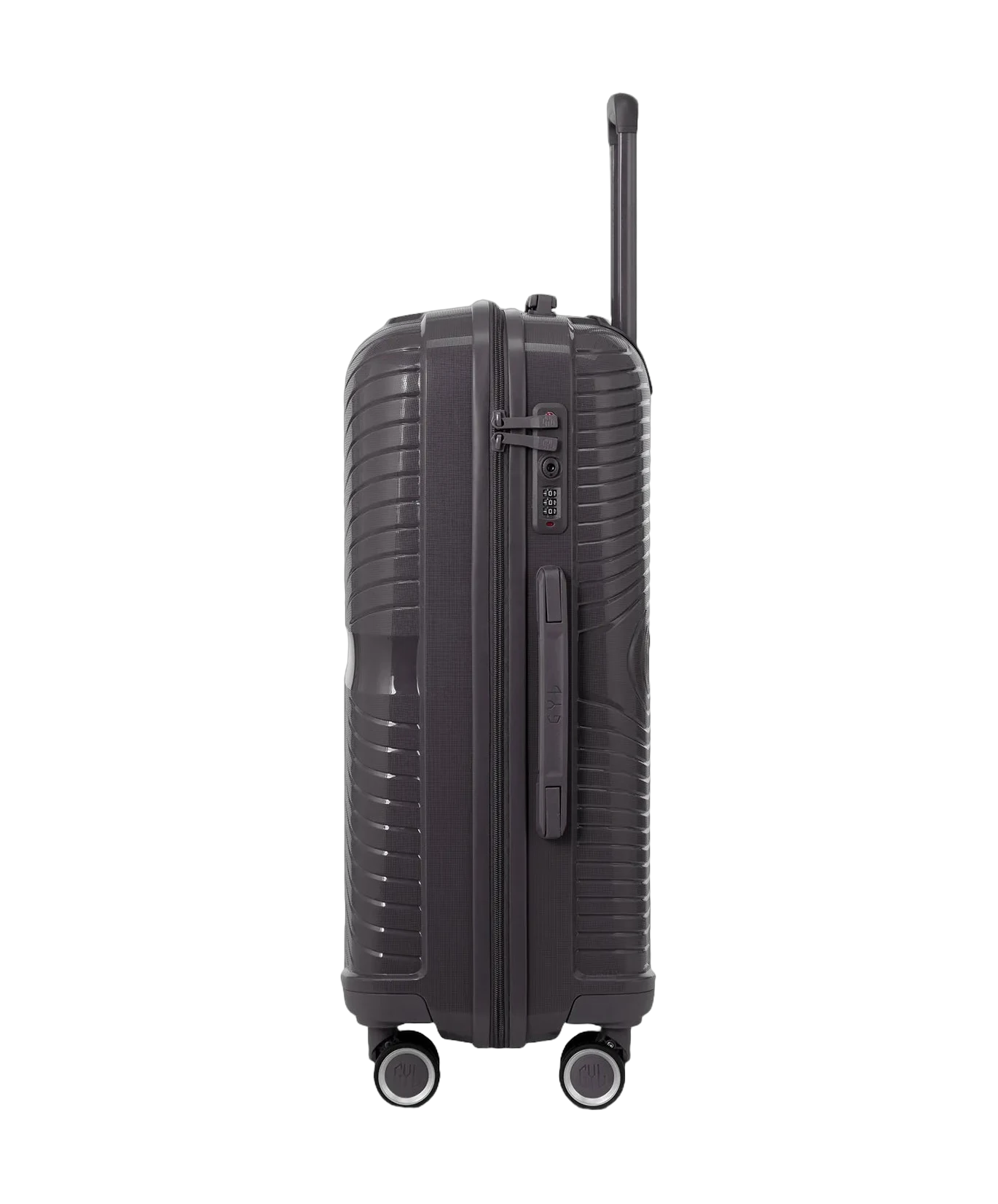Valise cabine Signature GYL argent profil avec serrure TSA