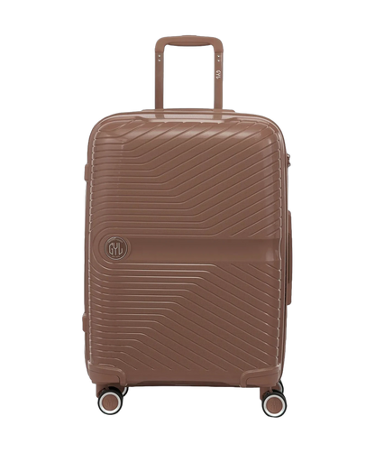 Valise cabine Signature GYL champagne vue de face avec logo