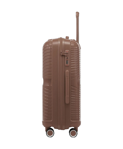 Valise cabine Signature GYL champagne profil avec serrure TSA