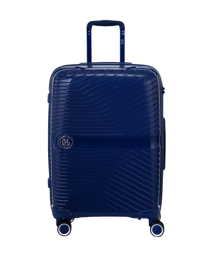 Valise cabine Signature GYL marine vue de face avec logo