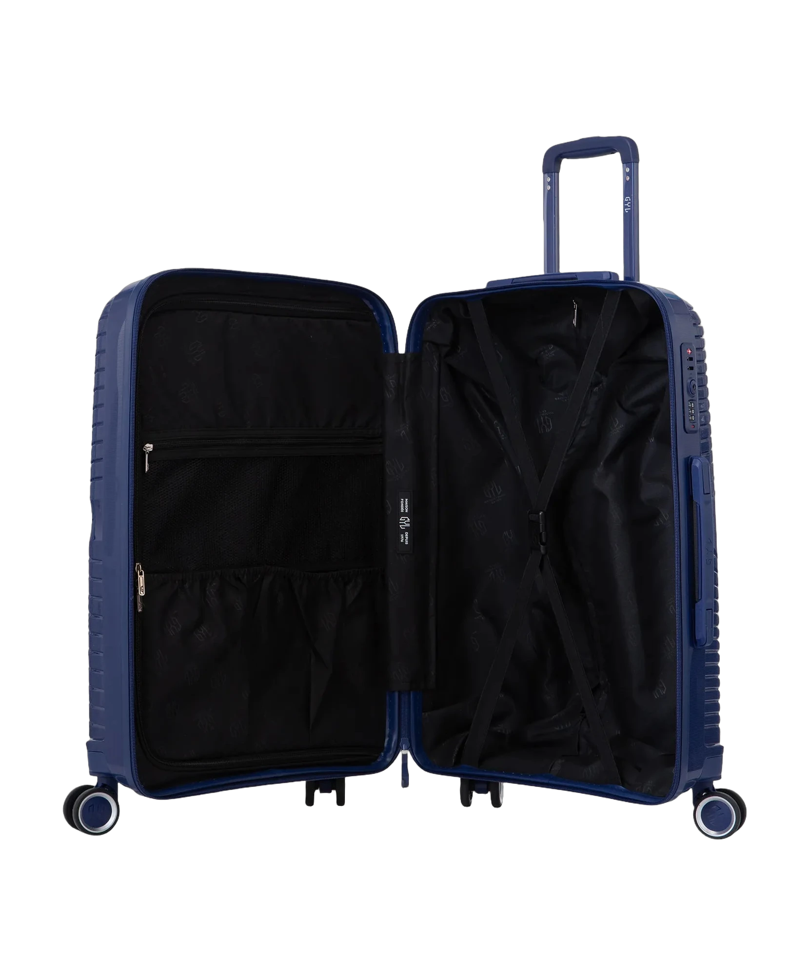 Valise cabine Signature GYL marine interieur ouvert